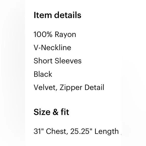 Cloth and Stone Black Sz L V-Neck Short Sleeve Tee - Picture 3 of 3